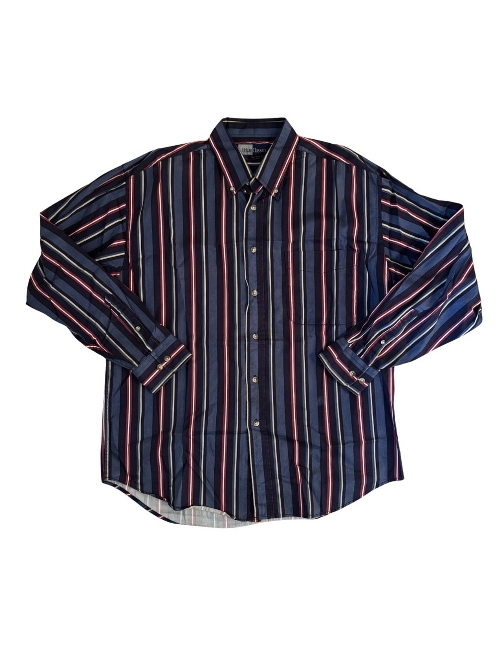 Urban Classics 90’s Men's Striped Navy Shirt